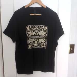 Gildan Black Tee with Gold Graphic
